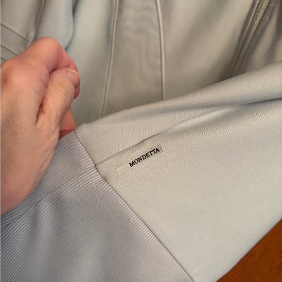 Mondetta Gray Moto Style Zip up-High Neck-2 Front hidden pockets-Size Medium - Picture 11 of 14